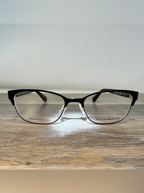 Kate Spade Diandra Matte Black INA Metal Eyeglasses Frame 51-17-140 Cat Eye NWOT